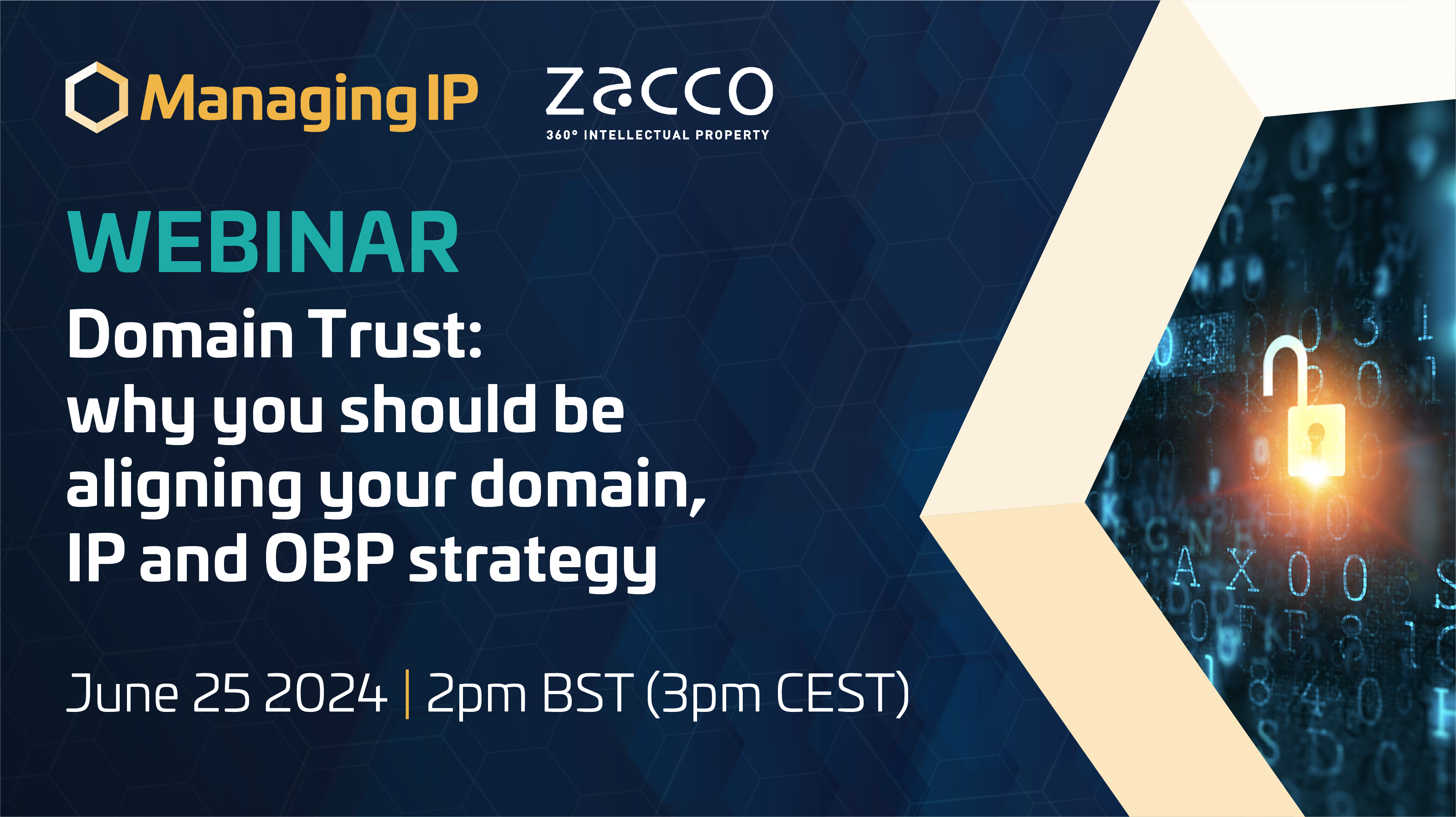 Webinar – Domain Trust: why you should be aligning your domain, IP and OBP strategy - Vimarsana News